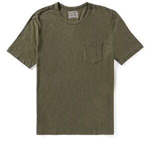 Faherty Men's Short Sleeve Olive Tee